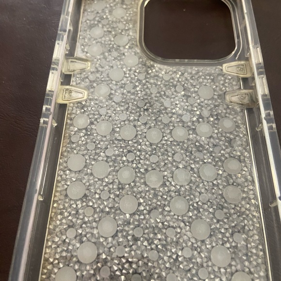 Pearl Bling Rhinestone Case Protective Premium Cover Skin iPhone 13 Pro - Picture 1 of 5